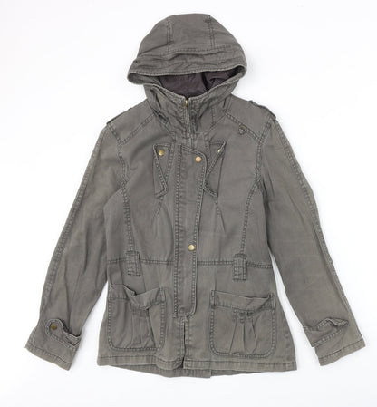 Femiculine Womens Grey Jacket Size M Zip