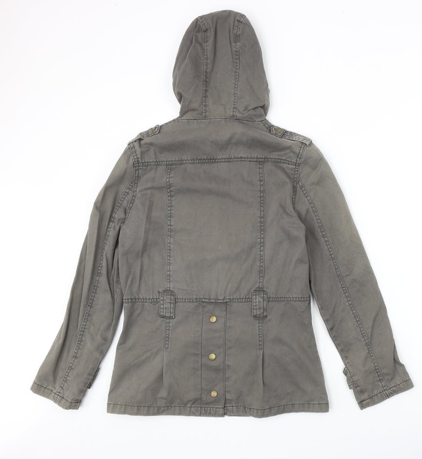 Femiculine Womens Grey Jacket Size M Zip