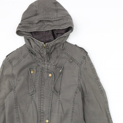 Femiculine Womens Grey Jacket Size M Zip