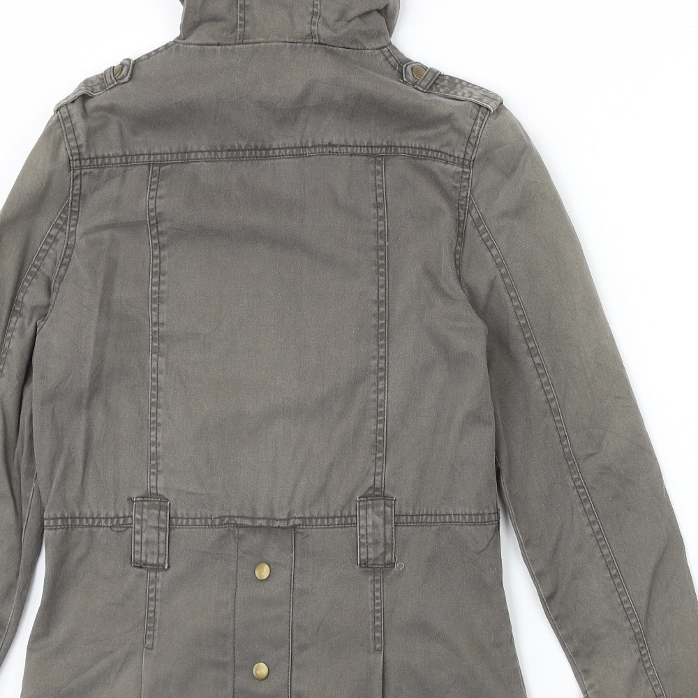Femiculine Womens Grey Jacket Size M Zip