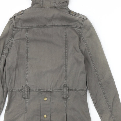 Femiculine Womens Grey Jacket Size M Zip