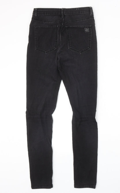 Insight Womens Black Cotton Skinny Jeans Size 8 Regular Zip