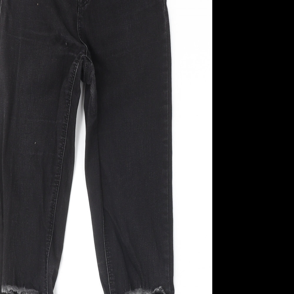 Insight Womens Black Cotton Skinny Jeans Size 8 Regular Zip