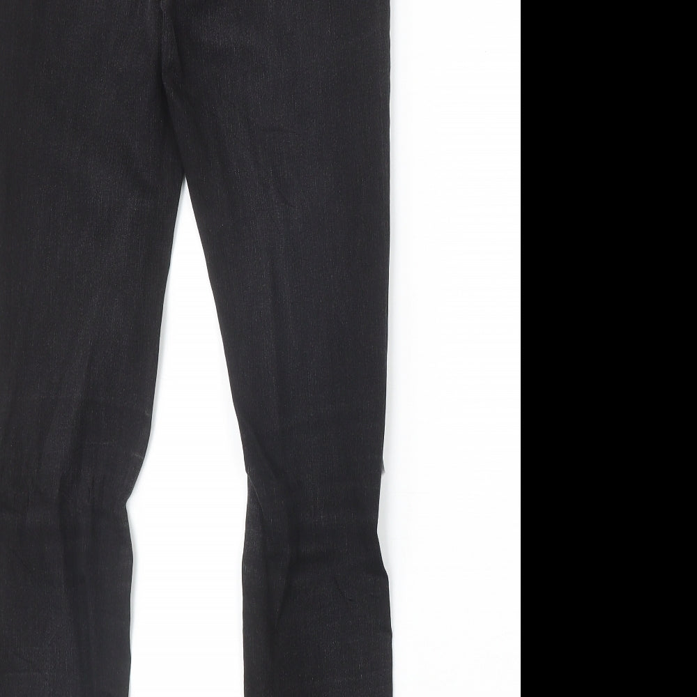 Insight Womens Black Cotton Skinny Jeans Size 8 Regular Zip