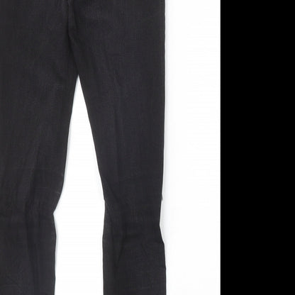 Insight Womens Black Cotton Skinny Jeans Size 8 Regular Zip