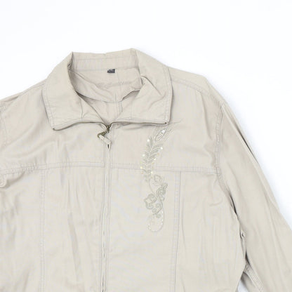 Womens UK Size XL Reflections Beige Jacket