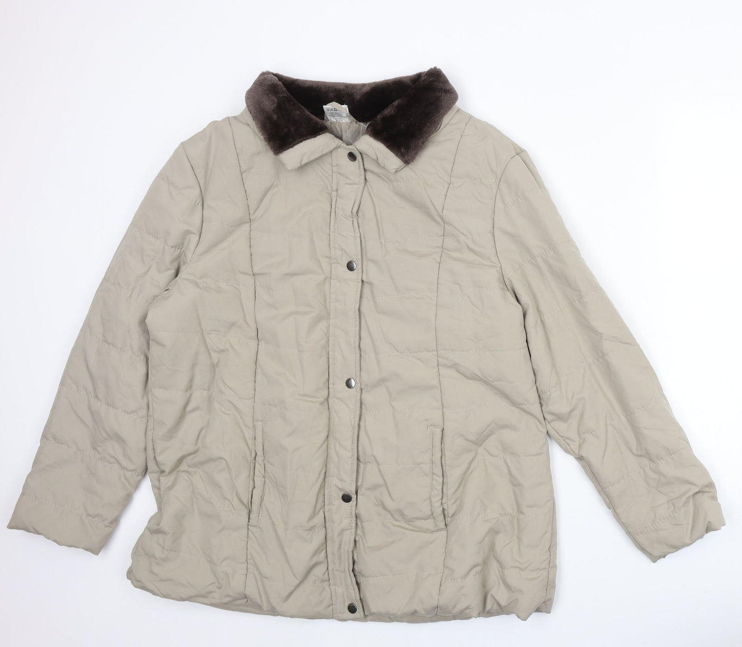 Womens UK Size L Anne De Lancay Beige Jacket