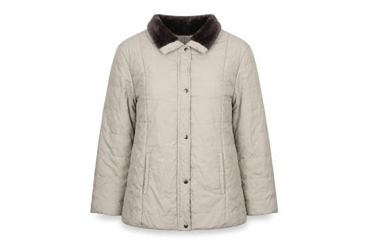 Womens UK Size L Anne De Lancay Beige Jacket