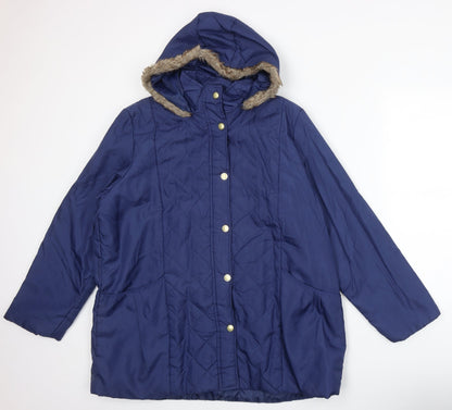 Womens UK Size L Anne De Lancay Blue Jacket