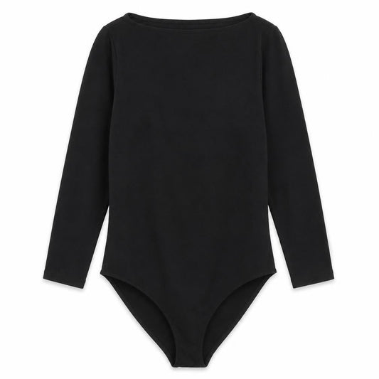 Womens UK Size M H&M One-Piece Black Bodysuit