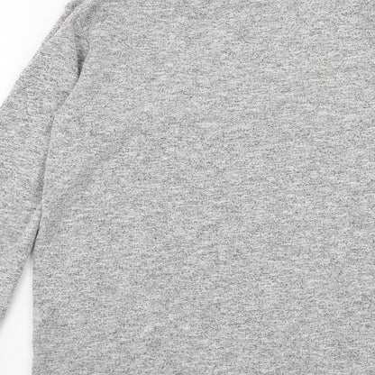 Atmoshere Womens Grey Round Neck Polyester Pullover Jumper Size 10