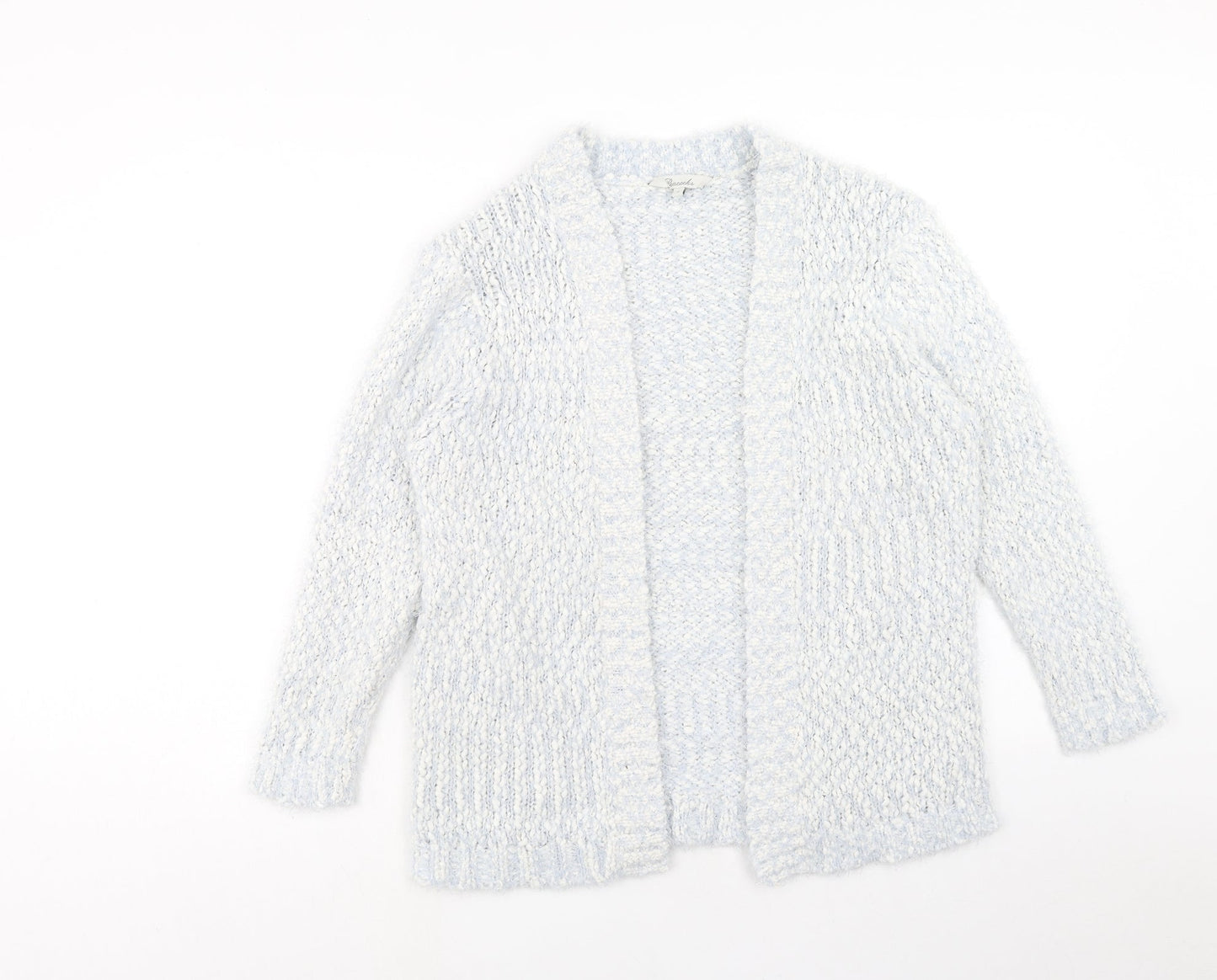 Womens UK Size S Peacocks Blue Cardigan Jumper