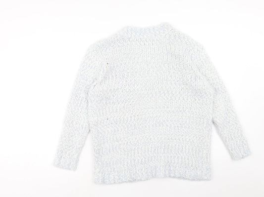 Womens UK Size S Peacocks Blue Cardigan Jumper