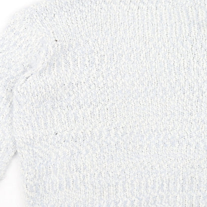 Womens UK Size S Peacocks Blue Cardigan Jumper