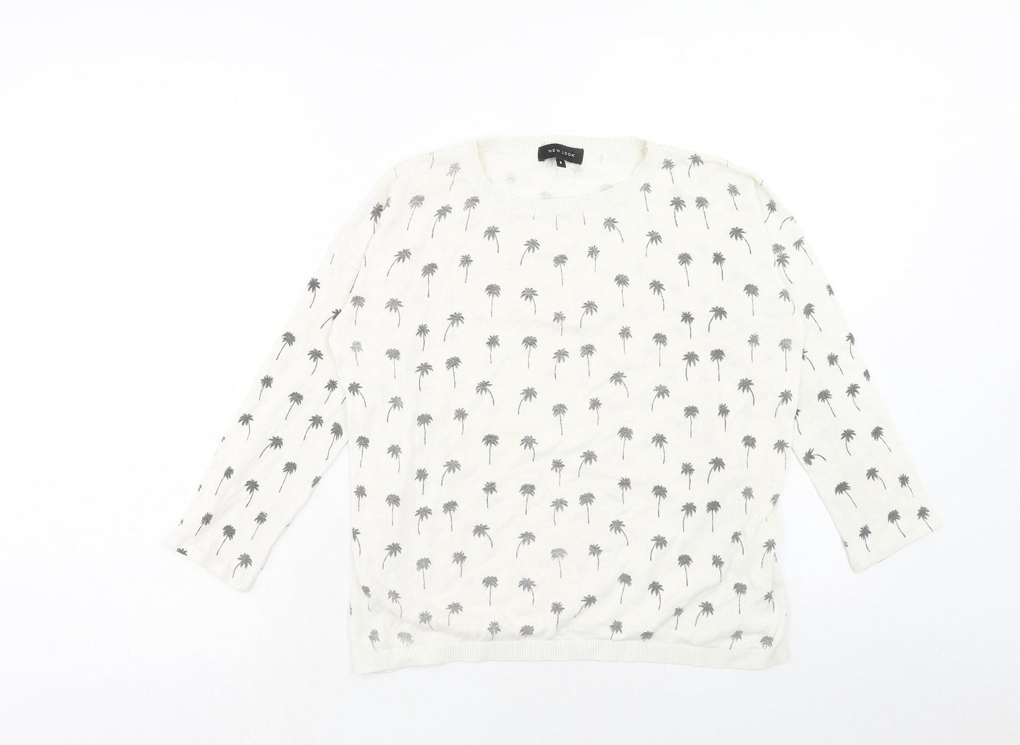 Womens UK Size 8 New Look White Pullover Jumper