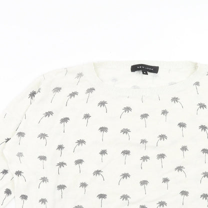 Womens UK Size 8 New Look White Pullover Jumper