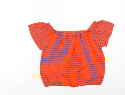 Womens UK Size 10 NEXT Orange Basic T-Shirt