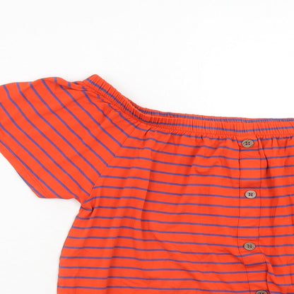 Womens UK Size 10 NEXT Orange Basic T-Shirt