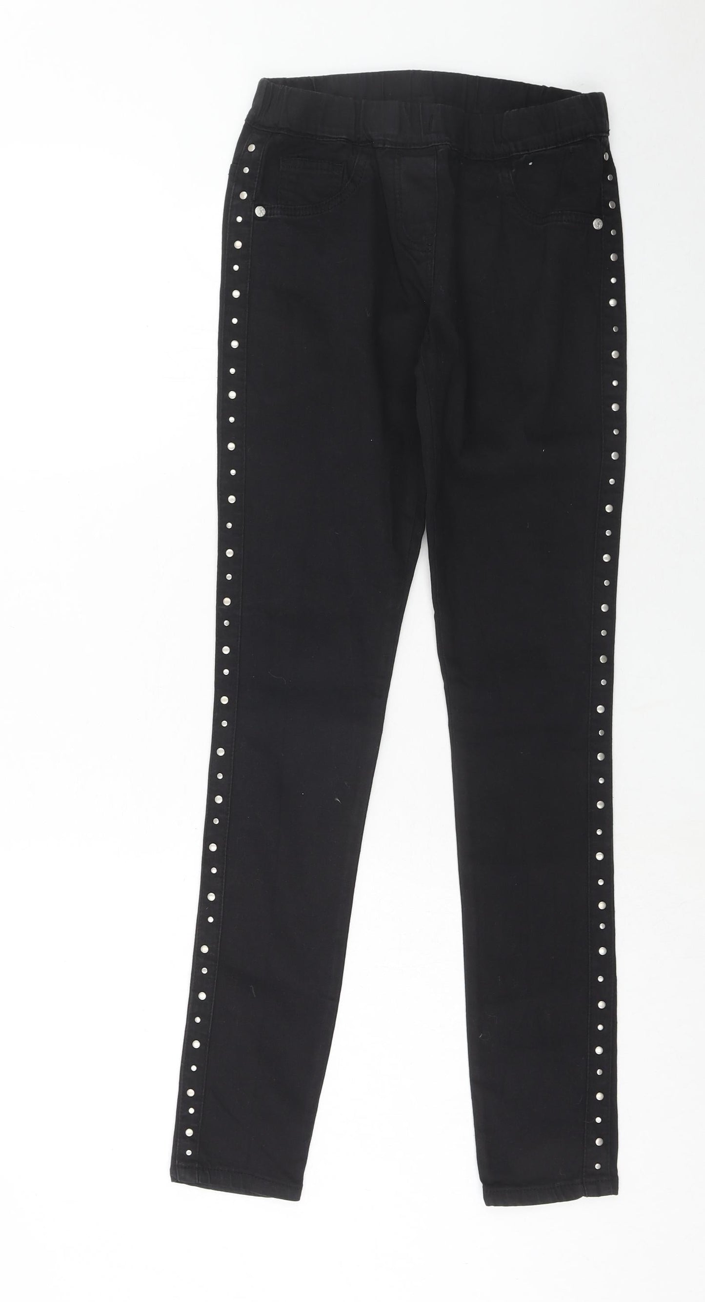 TU Womens Black Cotton Skinny Jeans Size 8 Regular