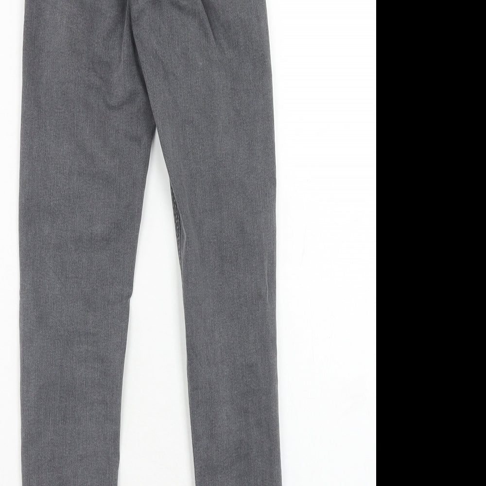 Topshop Womens Grey Cotton Jegging Jeans Size 24 in L32 in Regular Zip