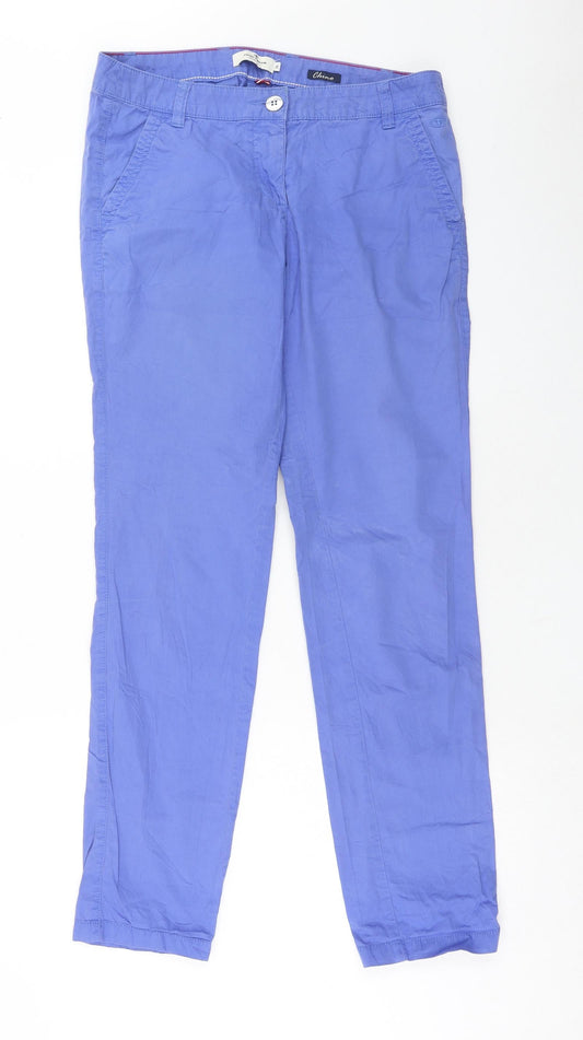 Womens UK Size 8 TOM TAILOR Regular Fit Chino Purple Trousers