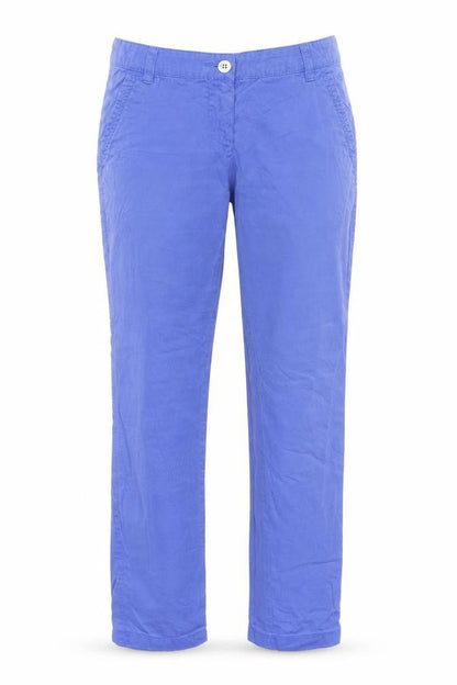 Womens UK Size 8 TOM TAILOR Regular Fit Chino Purple Trousers
