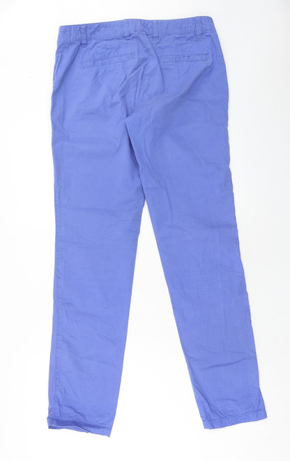 Womens UK Size 8 TOM TAILOR Regular Fit Chino Purple Trousers
