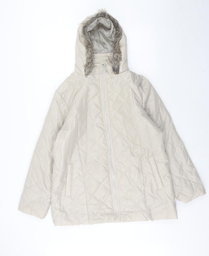Womens UK Size M Anne De Lancay Beige Jacket