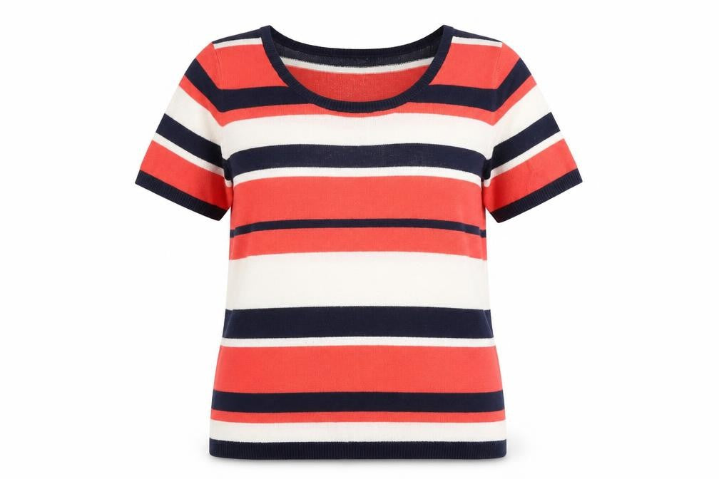 Womens UK Size 12 Papaya Multicoloured Pullover Jumper