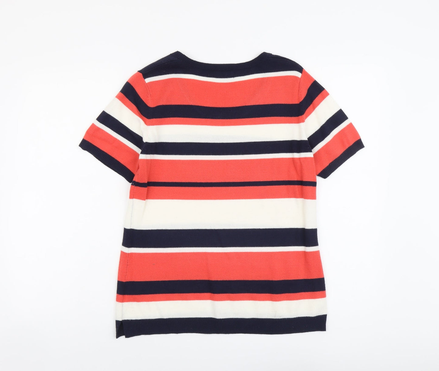 Womens UK Size 12 Papaya Multicoloured Pullover Jumper