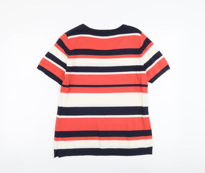 Womens UK Size 12 Papaya Multicoloured Pullover Jumper