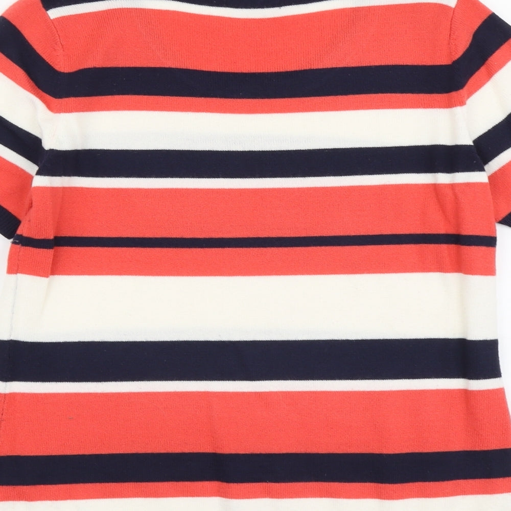 Womens UK Size 12 Papaya Multicoloured Pullover Jumper