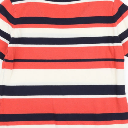 Womens UK Size 12 Papaya Multicoloured Pullover Jumper