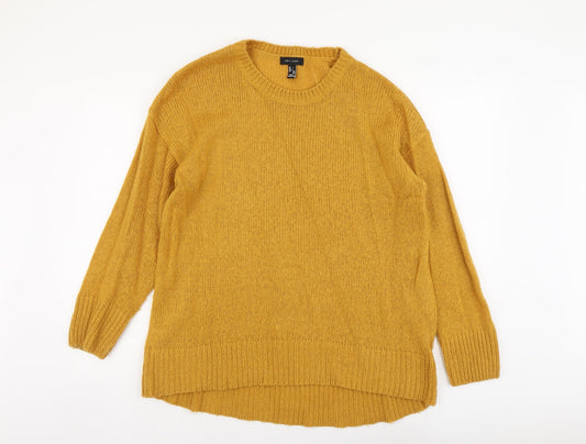 Womens UK Size L New Look Yellow Pullover Jumper