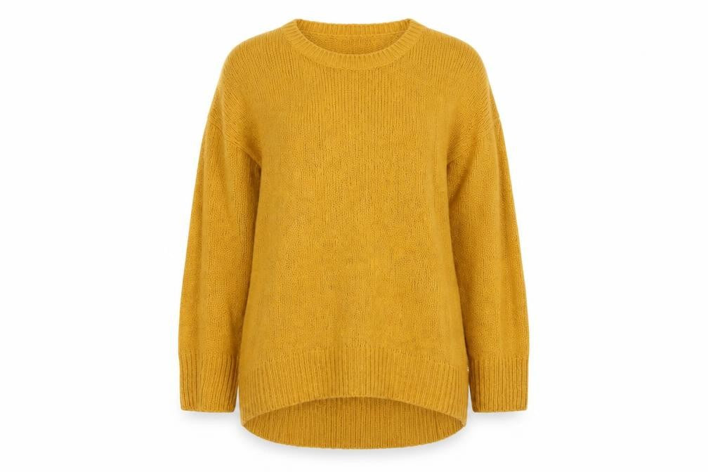 Womens UK Size L New Look Yellow Pullover Jumper