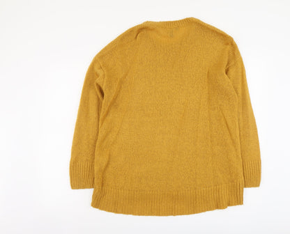 Womens UK Size L New Look Yellow Pullover Jumper
