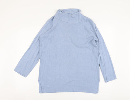 Womens UK Size 12 Marks and Spencer Blue Pullover Jumper