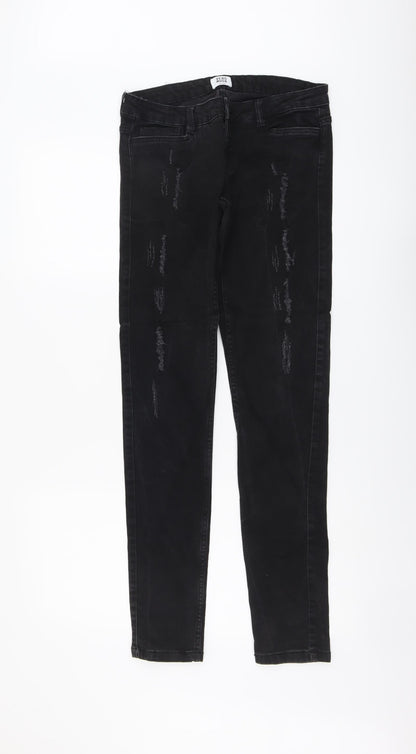 Womens UK Size 30 in VERO MODA Regular Fit Skinny Black Jeans