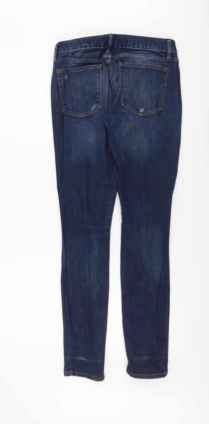 Gap Womens Blue Cotton Skinny Jeans Size 26 in L31 in Regular Button