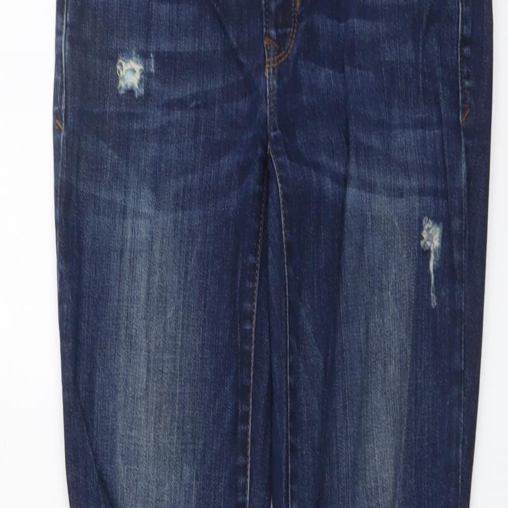 Gap Womens Blue Cotton Skinny Jeans Size 26 in L31 in Regular Button