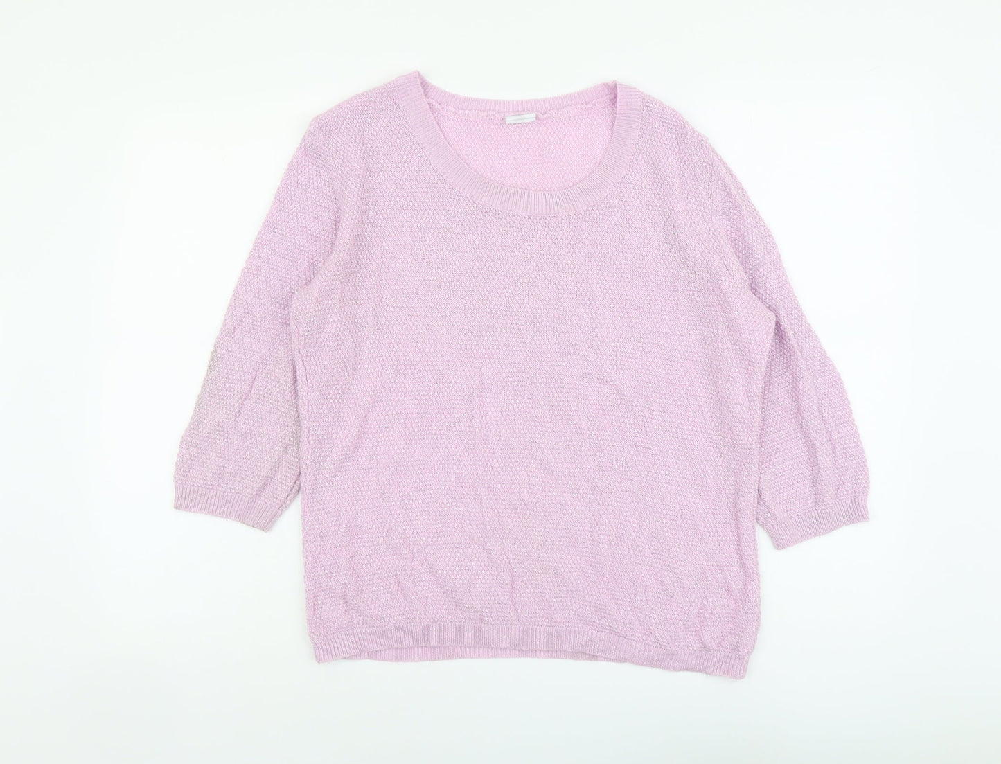 Womens UK Size 16 Preworn Purple Pullover Jumper