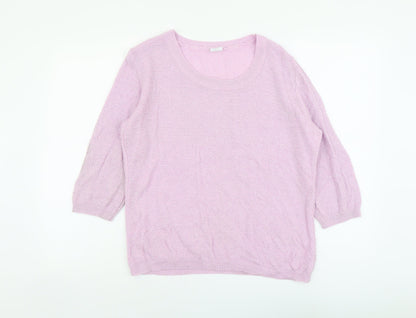 Womens UK Size 16 Preworn Purple Pullover Jumper