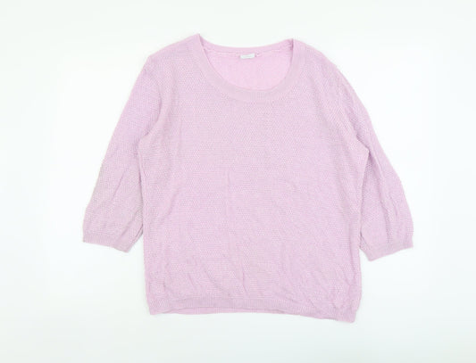 Womens UK Size 16 Preworn Purple Pullover Jumper