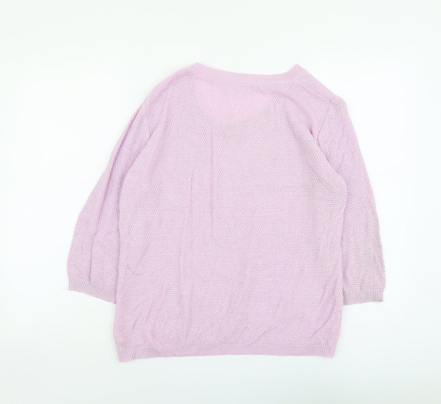 Womens UK Size 16 Preworn Purple Pullover Jumper