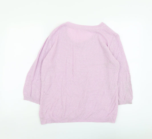 Womens UK Size 16 Preworn Purple Pullover Jumper