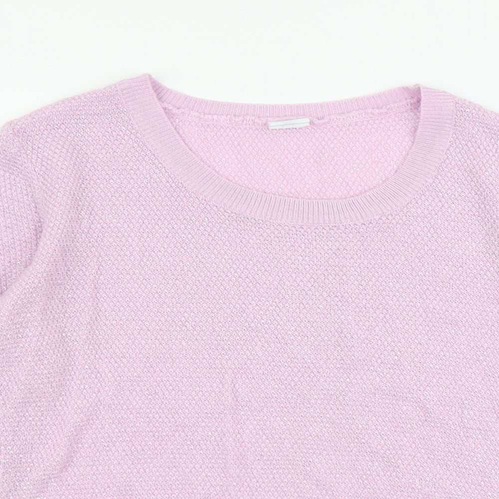 Womens UK Size 16 Preworn Purple Pullover Jumper