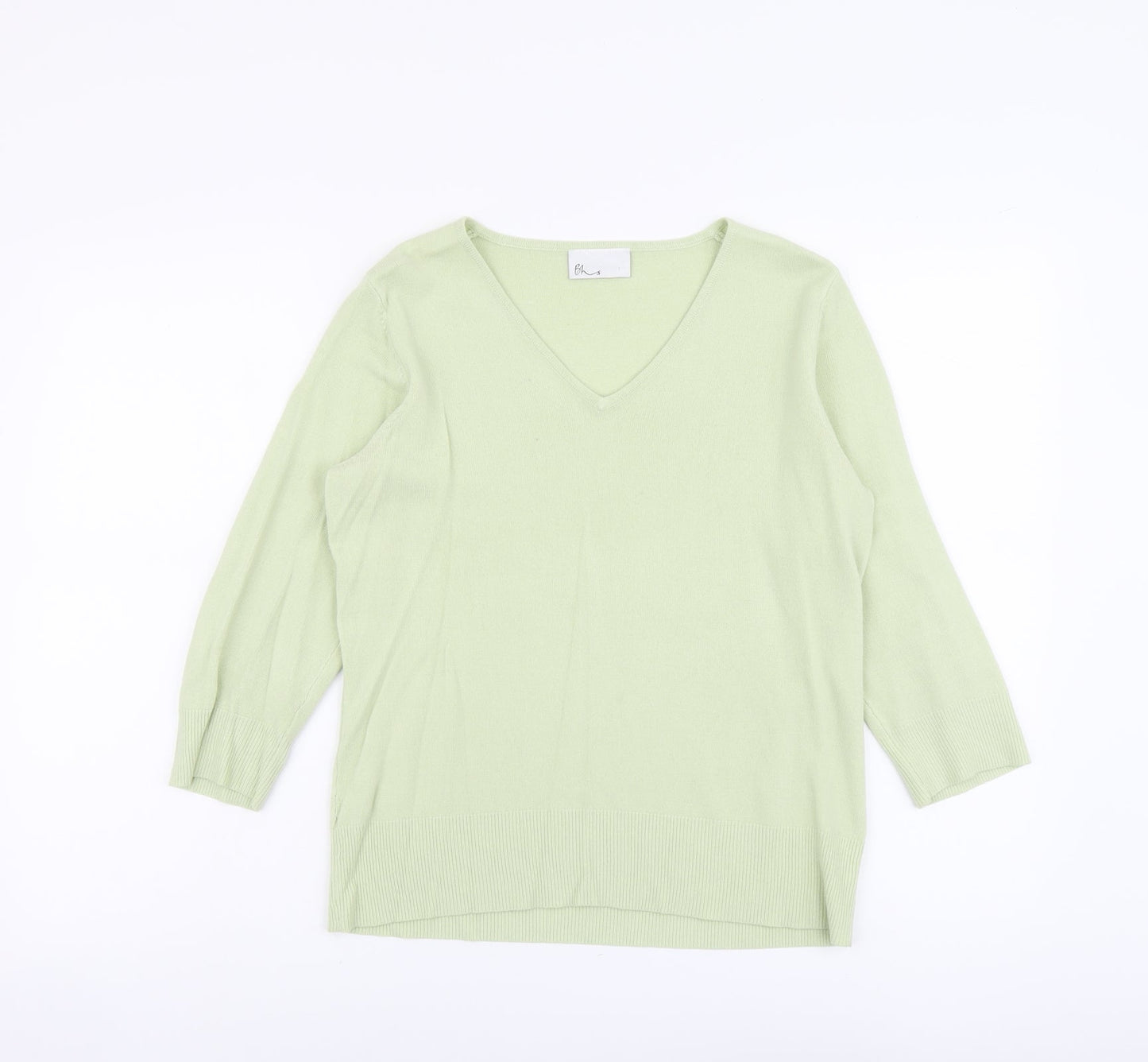 Womens UK Size 14 BHS Green Pullover Jumper