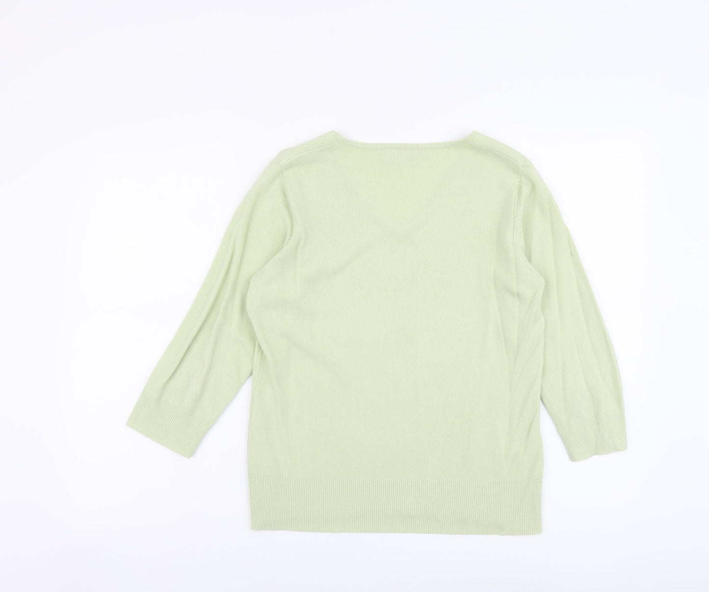 Womens UK Size 14 BHS Green Pullover Jumper