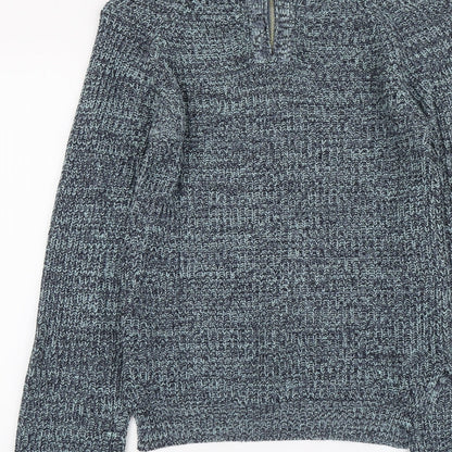 Atmosphere Womens Black Scoop Neck Acrylic Pullover Jumper Size 8
