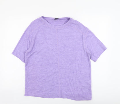 Womens UK Size 12 Marks and Spencer Purple Pullover Jumper